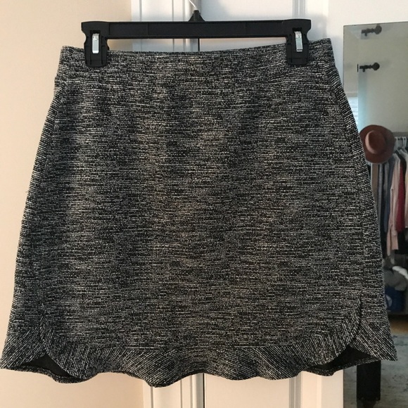 {LOFT} Spacedye Flounce Pull On Skirt - Picture 3 of 5